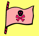 Dibujo Bandera pirata pintado por mimi17