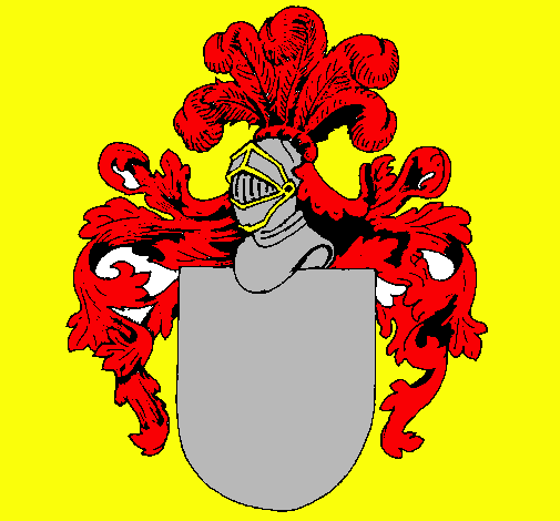 Escudo de armas y casco