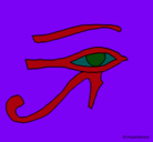 Dibujo Ojo Horus pintado por netolo