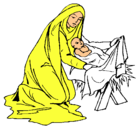 Dibujo Nacimiento del niño Jesús pintado por jesus