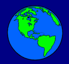 Dibujo Planeta Tierra pintado por June 