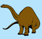 Dibujo Braquiosaurio II pintado por brachosaurus