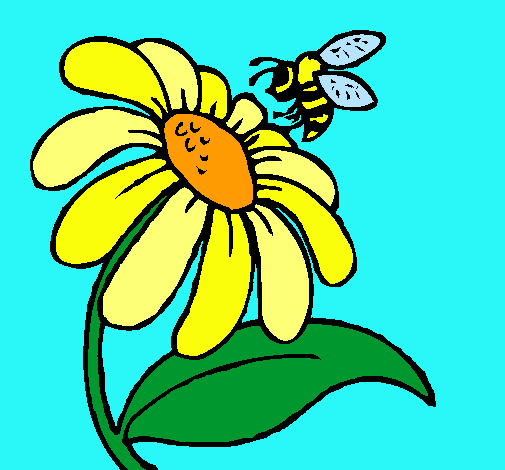 Margarita con abeja