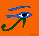Dibujo Ojo Horus pintado por jonalyd