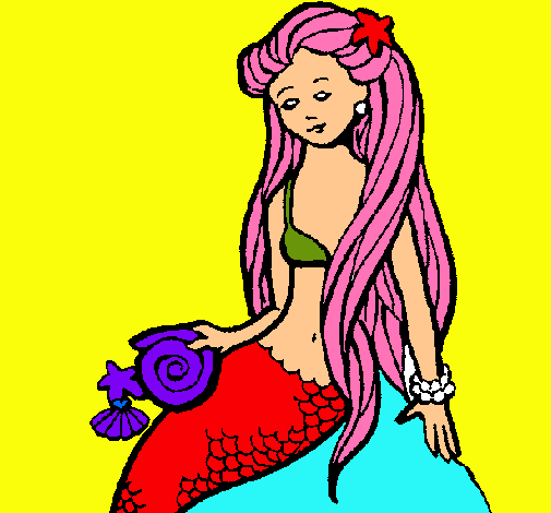 Sirena con caracola