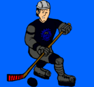 Dibujo Jugador de hockey sobre hielo pintado por nachonal