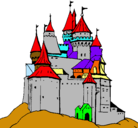 Dibujo Castillo medieval pintado por yahir