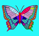 Dibujo Mariposa pintado por mariposa