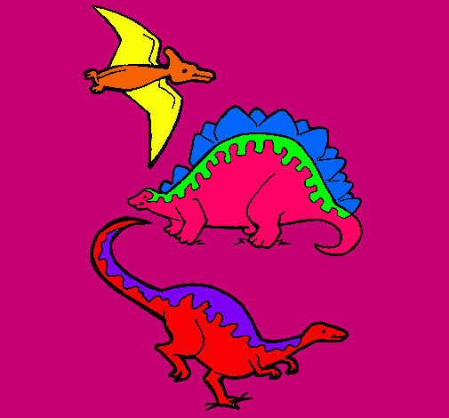 Tres clases de dinosaurios