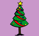 Dibujo Árbol de navidad II pintado por guay