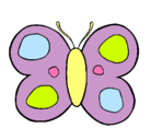Dibujo Mariposa pintado por papallona