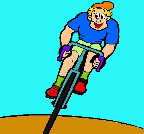 Dibujo Ciclista con gorra pintado por caperu