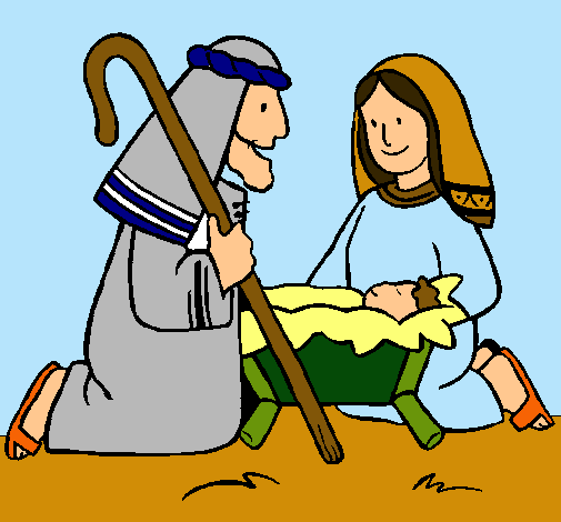 Dibujo Adoran al niño Jesús pintado por koya