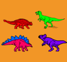 Dibujo Dinosaurios de tierra pintado por chiara