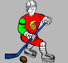 Dibujo Jugador de hockey sobre hielo pintado por piptrtr