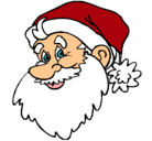 Dibujo Cara Papa Noel pintado por avatar