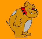 Dibujo Bulldog inglés pintado por bartolomeo