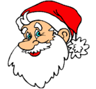 Dibujo Cara Papa Noel pintado por nerea-8-