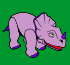 Dibujo Triceratops II pintado por kala