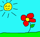 Dibujo Sol y flor 2 pintado por nnnnnnnnnnnnnnn