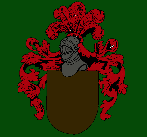 Escudo de armas y casco