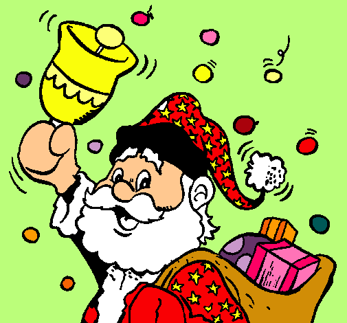Santa Claus y su campana