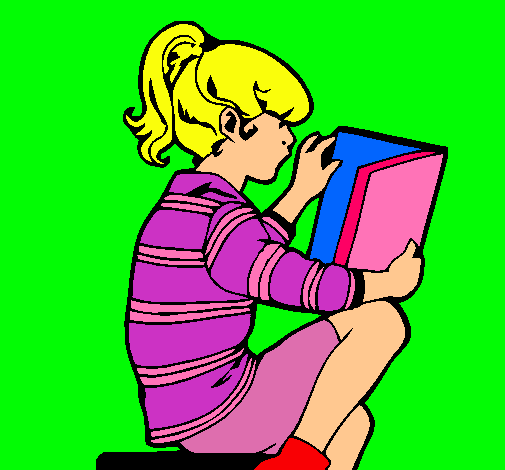 Niña leyendo