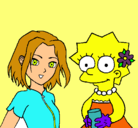 Dibujo Sakura y Lisa pintado por valeria69