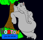 Dibujo Horton pintado por jabi
