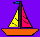Dibujo Barco velero pintado por chiara