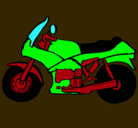 Dibujo Motocicleta pintado por cada