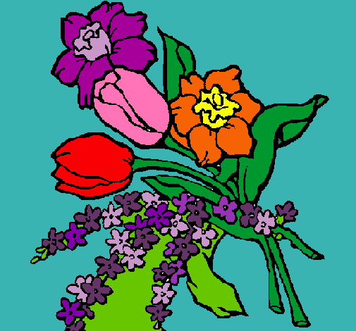 Dibujo Ramo de flores pintado por francia710