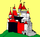 Dibujo Castillo medieval pintado por tomas