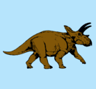 Dibujo Triceratops pintado por heyker