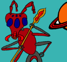Dibujo Hormiga alienigena pintado por tomy