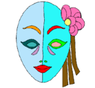 Dibujo Máscara italiana pintado por deesq