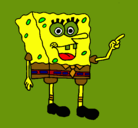 Dibujo Bob Esponja pintado por cada