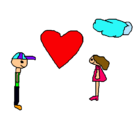 Dibujo Pareja de enamorados 3 pintado por AlbbaNet