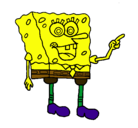 Dibujo Bob Esponja pintado por juegos123456alf