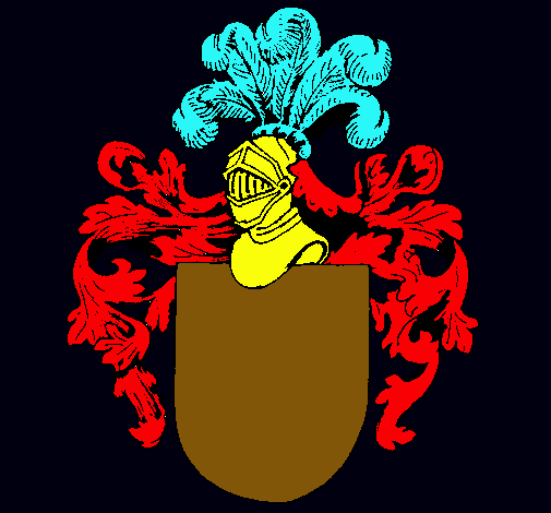 Escudo de armas y casco