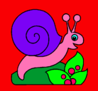 Dibujo Caracol pintado por lourdes13