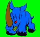 Dibujo Rinoceronte II pintado por yeison