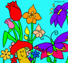 Dibujo Fauna y flora pintado por emito