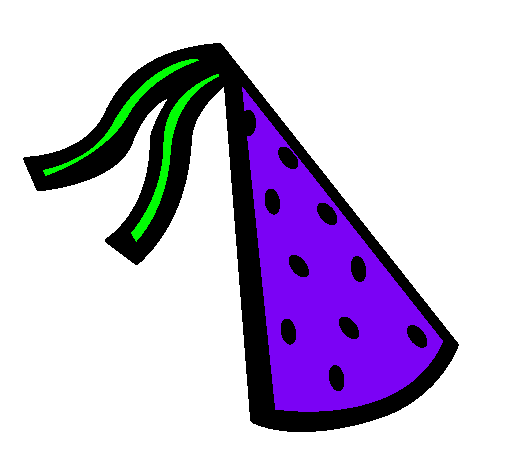 Dibujo Sombrero de cumpleaños pintado por Monse