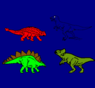 Dibujo Dinosaurios de tierra pintado por EDWIN