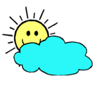 Dibujo Sol y nube pintado por antoniarojasa