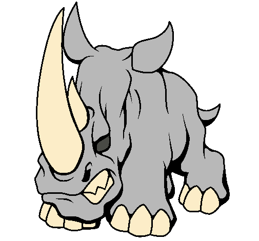 Dibujo Rinoceronte II pintado por carlosclavier