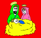 Dibujo Natividad pintado por saANTHA