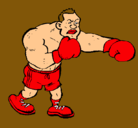 Dibujo Boxeador pintado por caleb