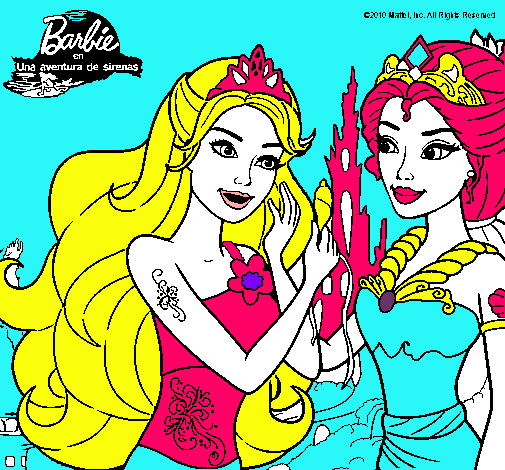 Barbie se despiede de la reina sirena